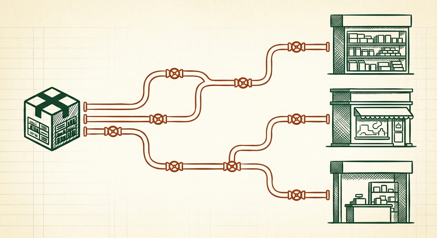 跨境电商自动化管道示意图