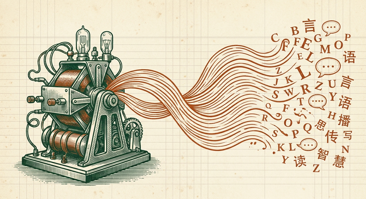 发电机与语言：把电能转化成字母与方块字